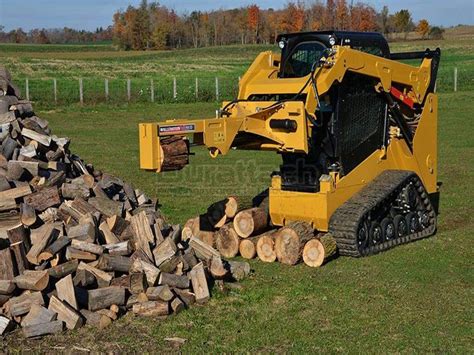 commercial log splitter skid steer|used skid steer log splitter.